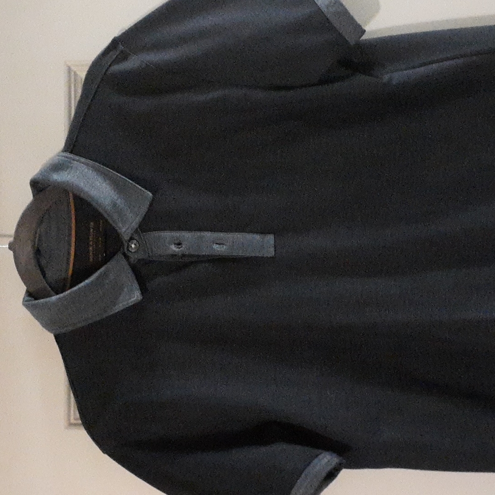 Denim & Flower Polo Shirt